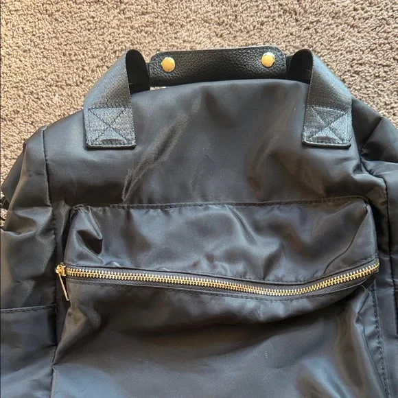 Stylish full size travel Black Backpack - Picture 2 of 7